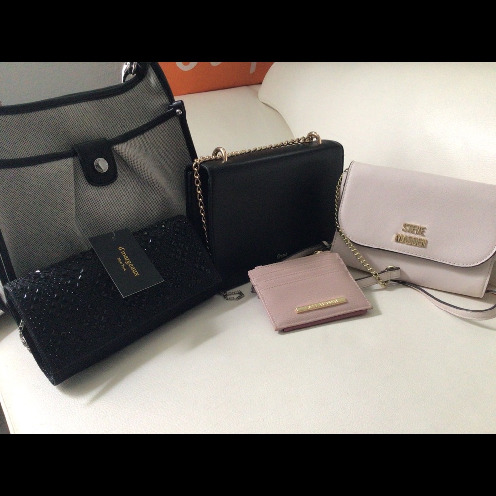 Set of 5 Purse and Crossbody/ Calvin Klein/Steve Madden and More